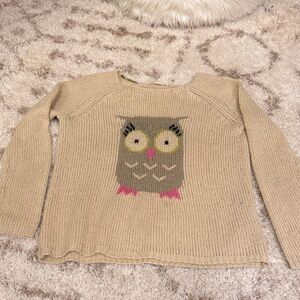 Rewind Beige Sweater with Owl Design